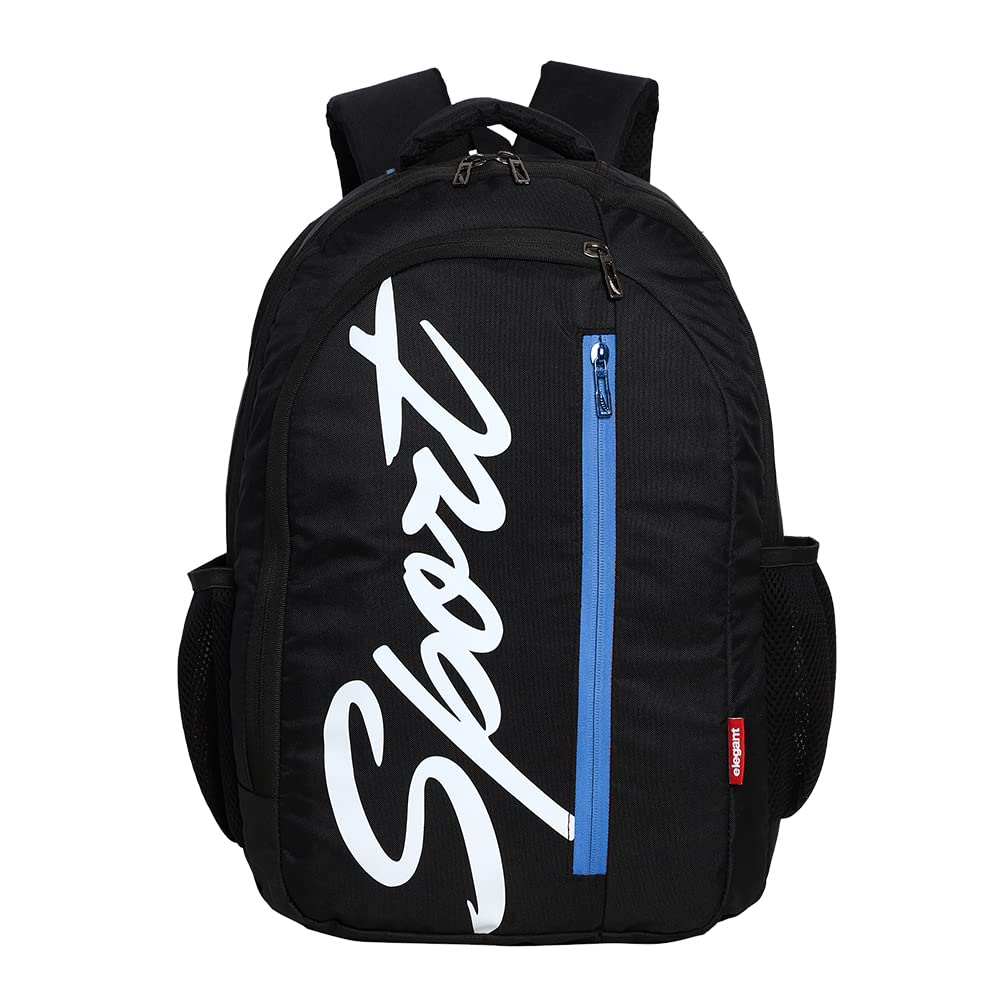 Elegant Sports Vertical (16 inch 28 L Casual Waterproof Laptop Backpack/Office Bag/School Bag/College Bag/Business Bag/Unisex Travel Backpack (Black/Blue)