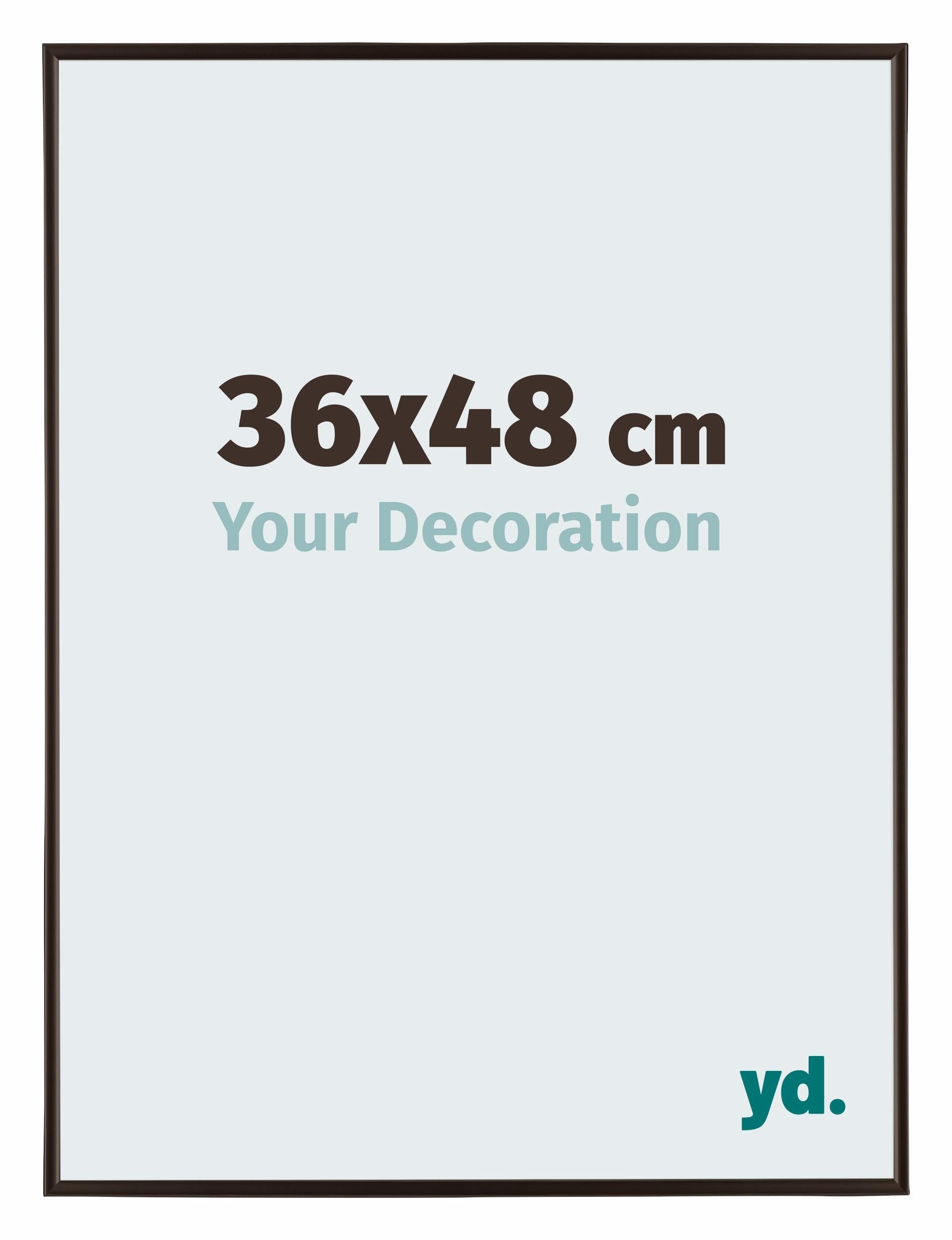 Your Decoration - Picture Frame 36x48 cm - Anthracite - Decorative Wall Frame in Plastic with Antireflection - Frame 36x48 - Evry
