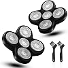 Upgraded Shaver Replacement Blades for Fre Bid Replacement Blades, 5-Blade Rotary Electric Razor Head Shavers for Bald Men, Head Shaver Kit for Freedom, 2 Pack