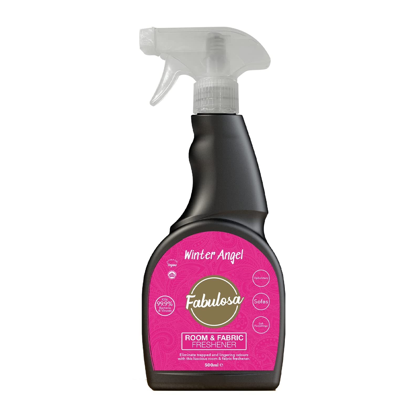 FabulosaMulti Purpose Room and Fabric Antibacterial Disinfectant and Sanitising Cleaning Spray, 350ml, Individual, Winter Angel