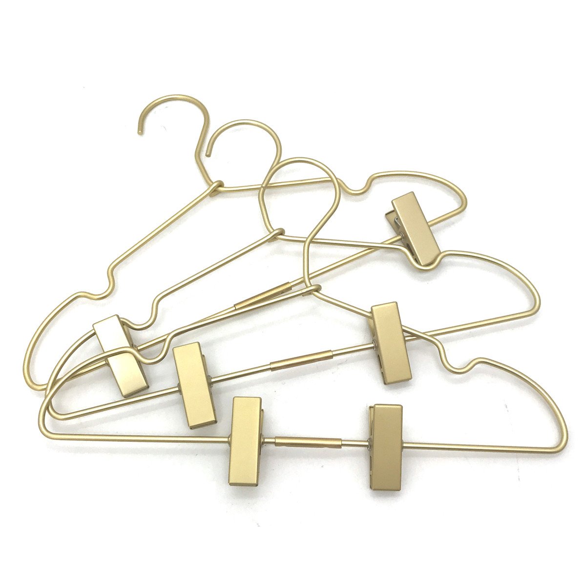 KOOBAY10PS Golden Metal 12.5 Baby Clothes Clips Hanger Children Kids Coat Hanger Display and Storage