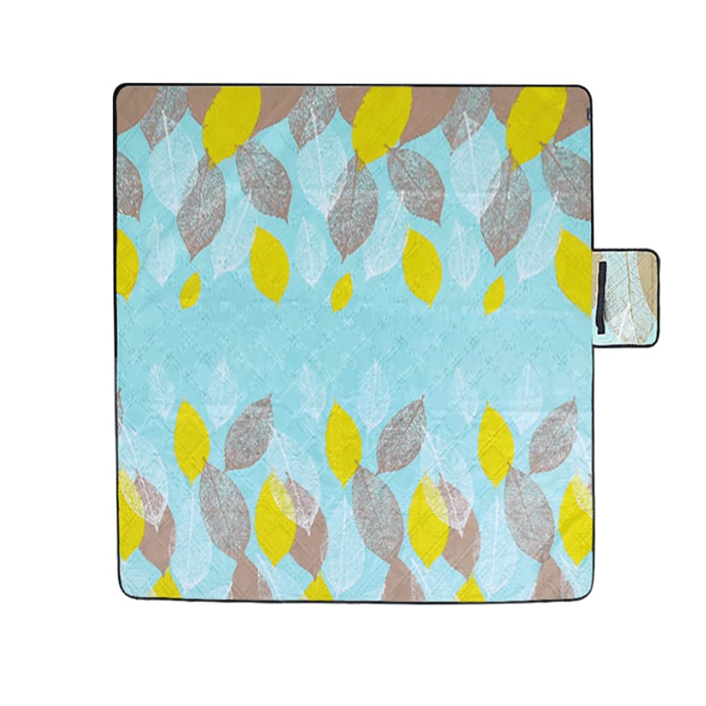 Coperta da Picnic Grande 79 "x79 Tappetino da Picnic per Esterni Pieghevole Impermeabile antisabbia con Materiale a 3 Strati per Coperta da Spiaggia all'aperto