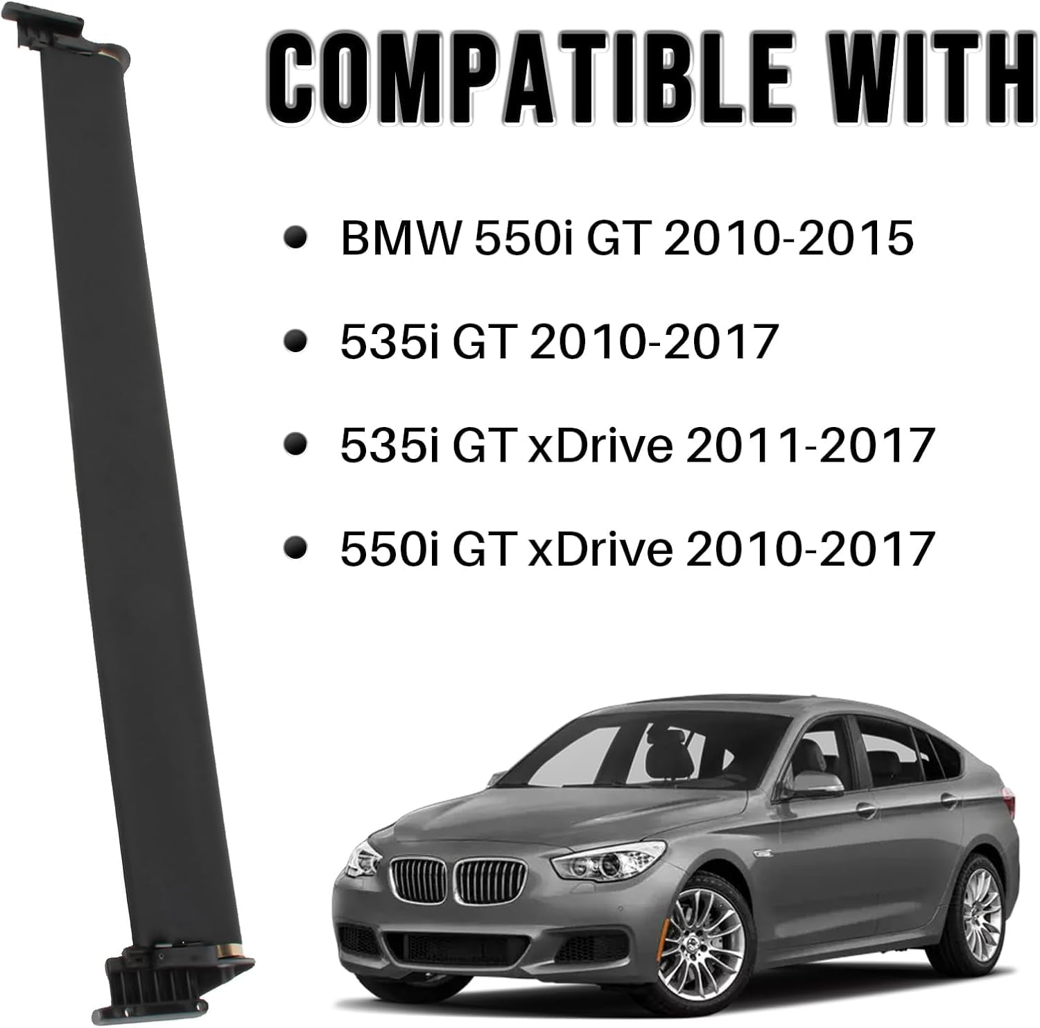 Parasol para techo corredizo, panorámico, cortina de protección solar, repuesto para 5 GT F07, accesorios para coche, parte # 54107237593 54107237591 54107237592