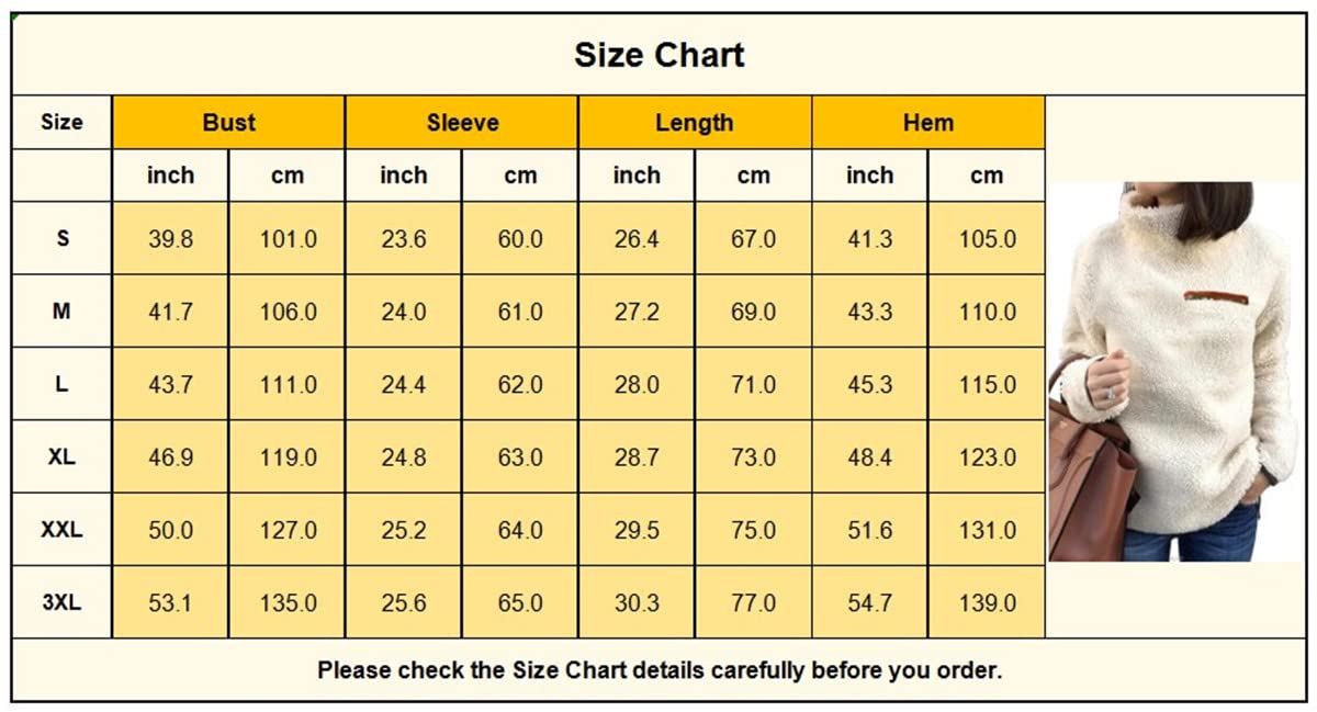 onlypuff Sherpa Pullover Sweaters for Women Fleece Sweatshirts Winter Warm Tunic Tops Pullover, #1 Black, Small 2
