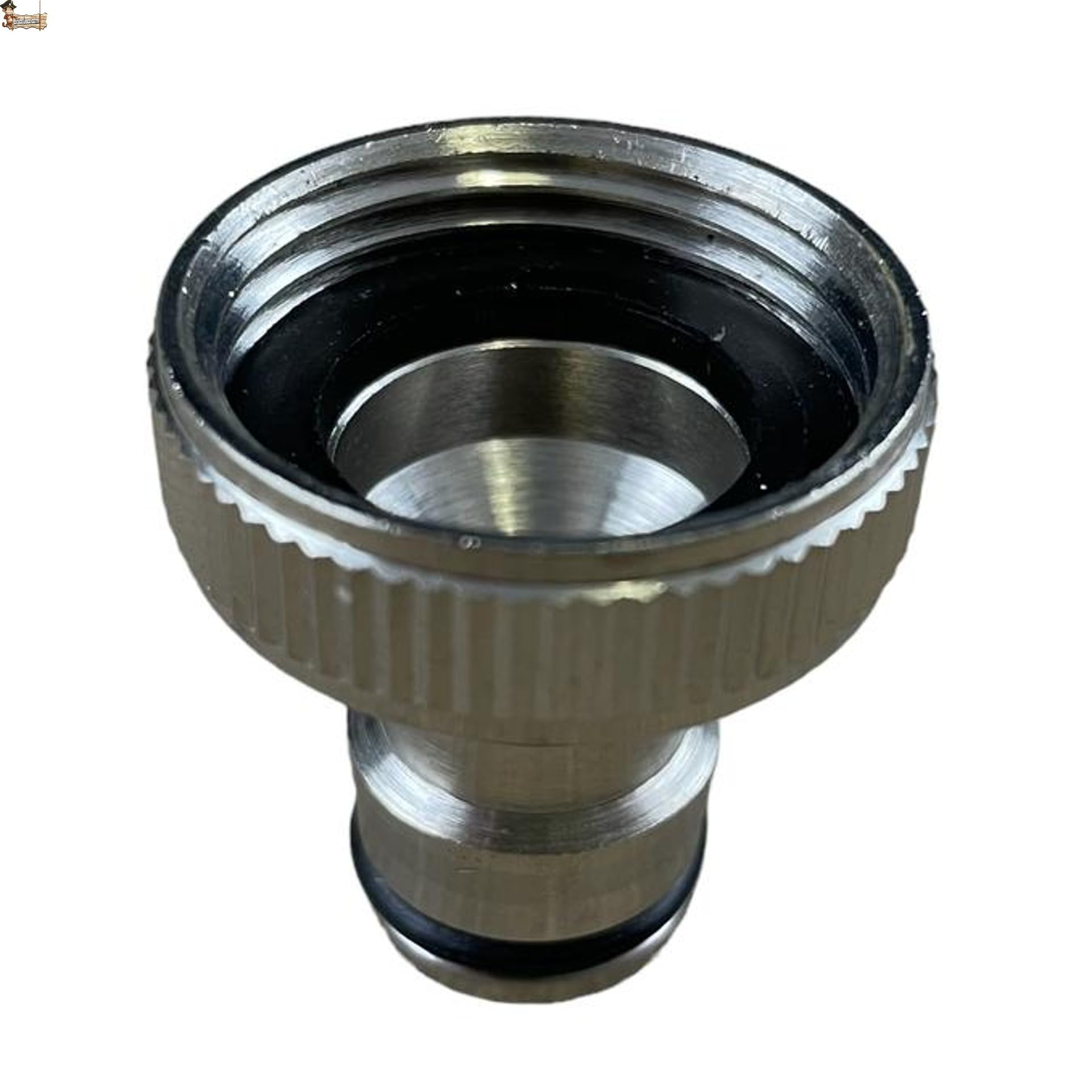 BricoLoco.com Grifo exterior doble salida con adaptador manguera. De pared. Pack 3 uds. Jardín o terraza. Dos salidas para conectar manguera, lavadora, programador riego... 1/2" x 3/4” x 3/4” (3)