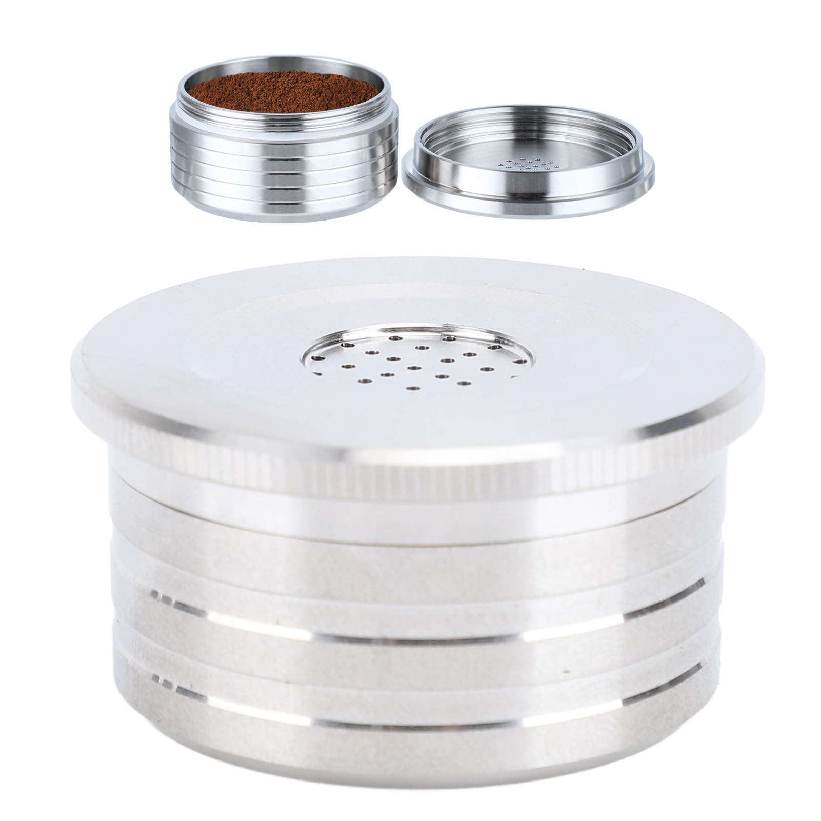 Kapsułka do Kawy Wielokrotnego Użytku ze Stali Nierdzewnej Kapsułka do Wielokrotnego Użytku 20 Ml Filtr z Drobnymi Oczkami 39,3 X 20,5 X 35,2 Mm Ekspresów Kawy Urządzenia Picia w Domu (z