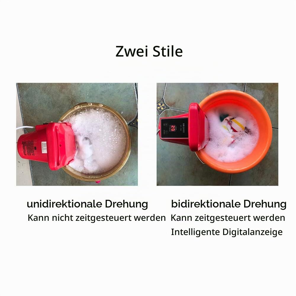 Tragbare Mini Handliche Waschmaschine Kleine Halbautomatische Waschmaschine Wäscheservice für Reisen, Camping, Geschäftsreise, Bad, Wohnungen, Schlafsäle (Rot 2)