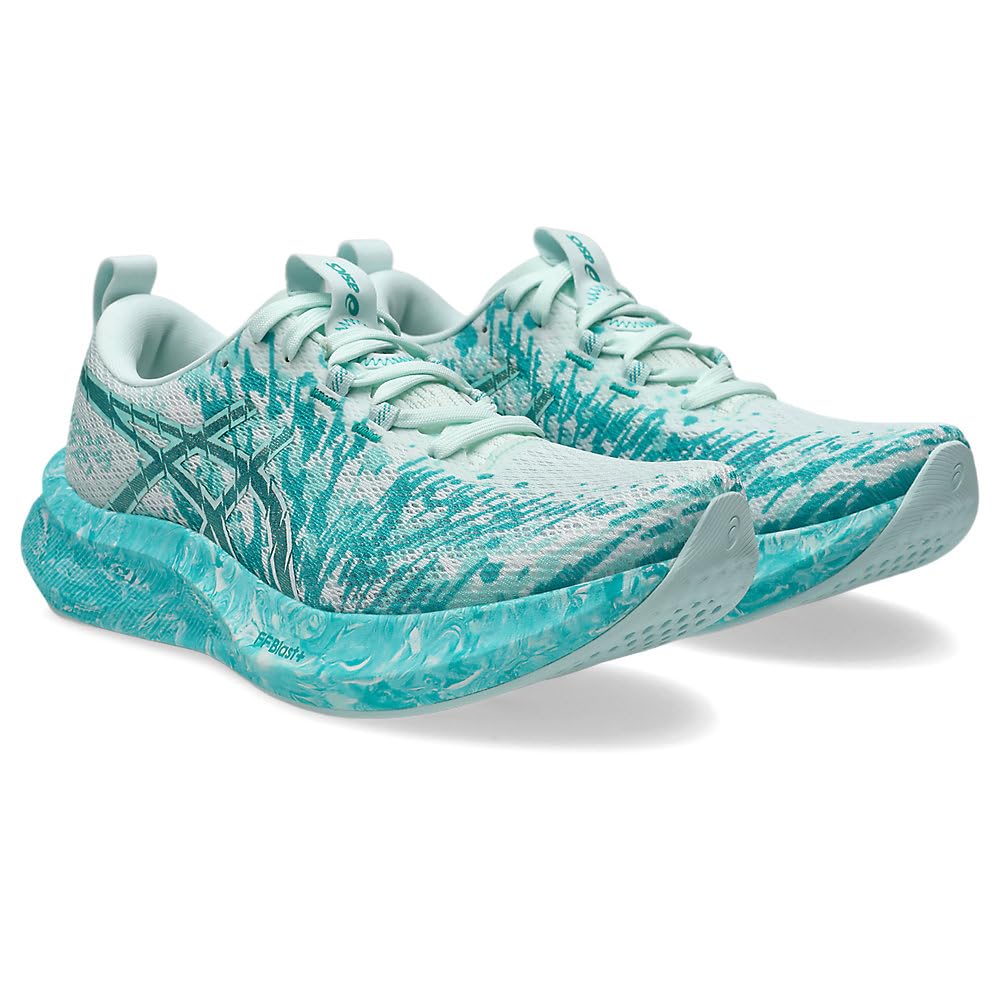 Asics Noosa Tri 16 - Tenis de Correr para Mujer, Guayaba/Techno Cyan