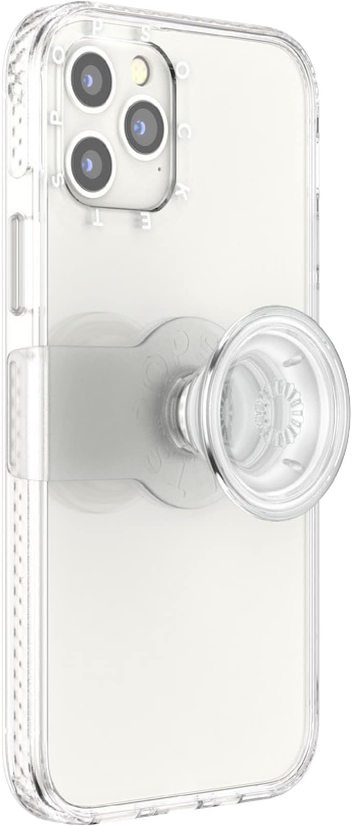 PopSocketsiPhone 12/ 12 Pro Case with Repositionable Slide Grip and Compatible with MagSafe -Clear