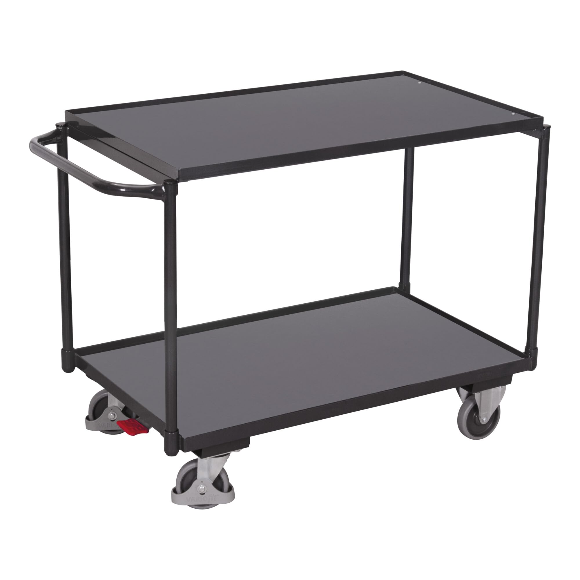 Tischwagen mit 2 Ladeflächen, RAL 7016 RAL 7016 Anthrazitgrau