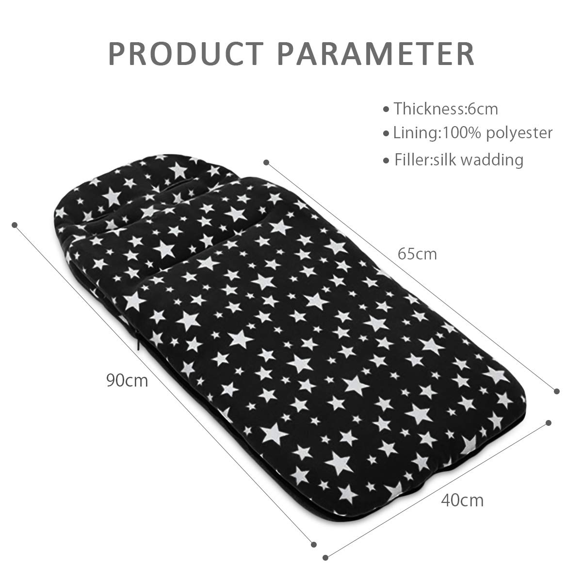 SONARIN Universelle Premium poussette Chancelière,Cosy Toes Doublure polaire,pour Poussette Landau Buggy