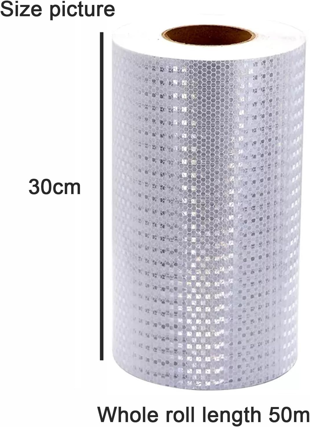 Taśma ostrzegawcza odblaskowa, Taśma ostrzegawcza odblaskowa wielokolorowa 50m x 30cm(Wit)