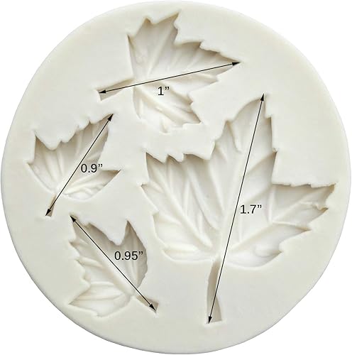 Miniatura 3 de Hojas en forma de pastel decoración molde DIY 3D Fondant chocolate hornear silicona molde azúcar artesanía herramienta