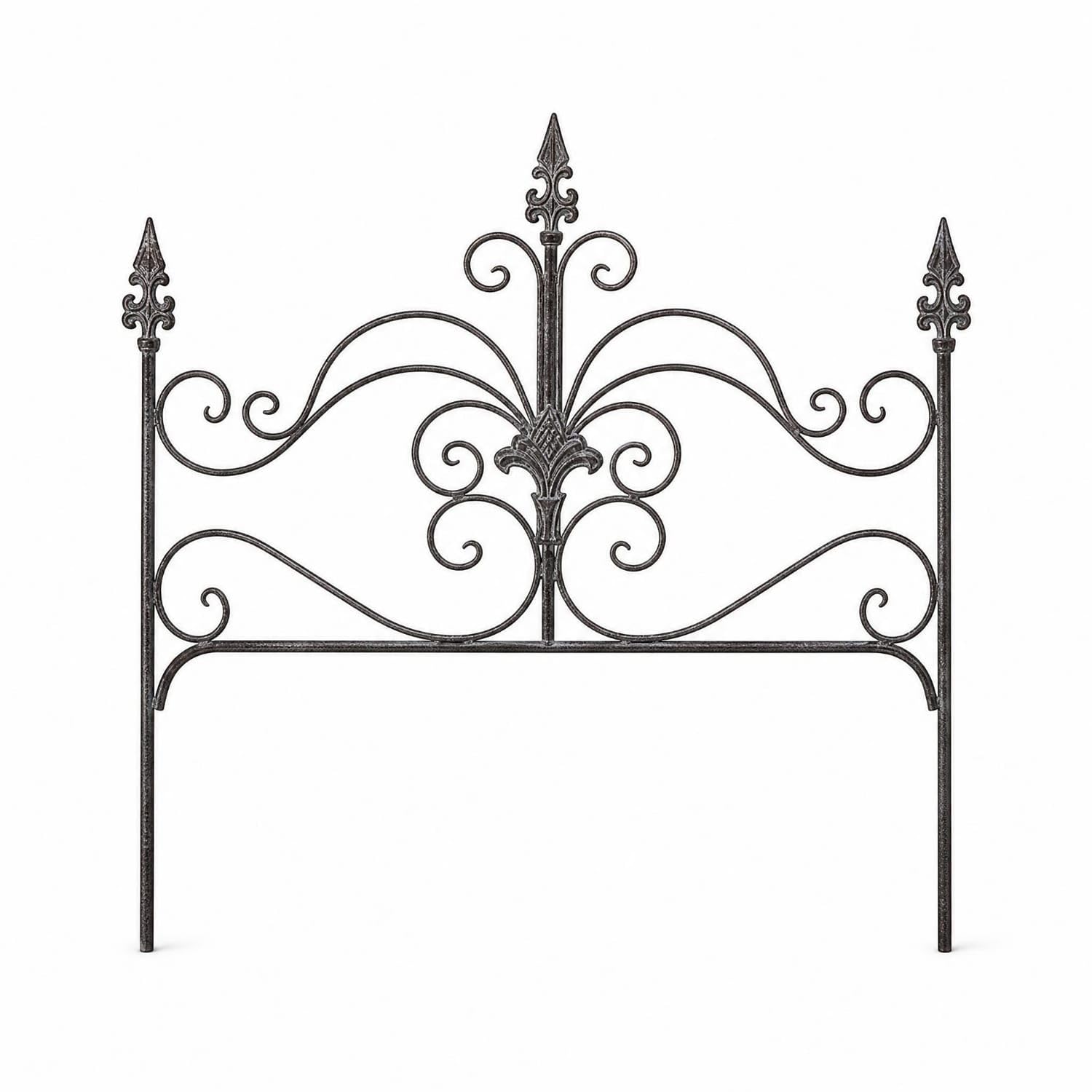 Openwork Metal Garden Fence Panels Three Pointed | Ground Installation Practical Metal Three Pointed Fence-image-18