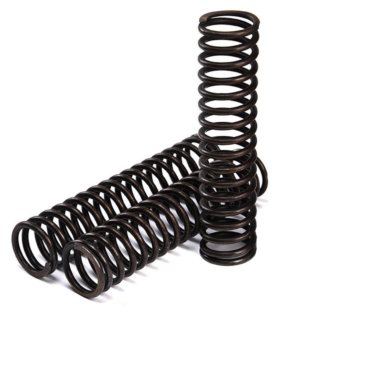 65Mn-Federstahl, Y-Druckfeder,Drahtdurchmesser 1.5mm Außendurchmesser 17mm Länge 120mm, 3 Stück, Schwarz, 1.5x17x120mm