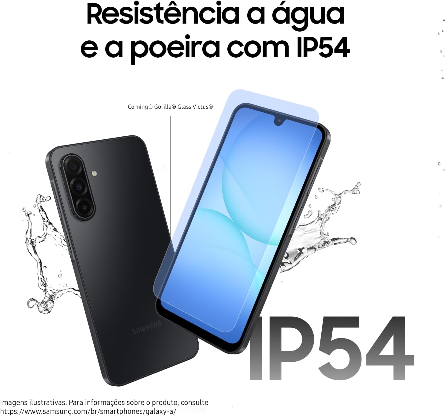 Celular Samsung Galaxy A17 5G, 256GB, 8GB, 50MP Tela 6.7" - Preto