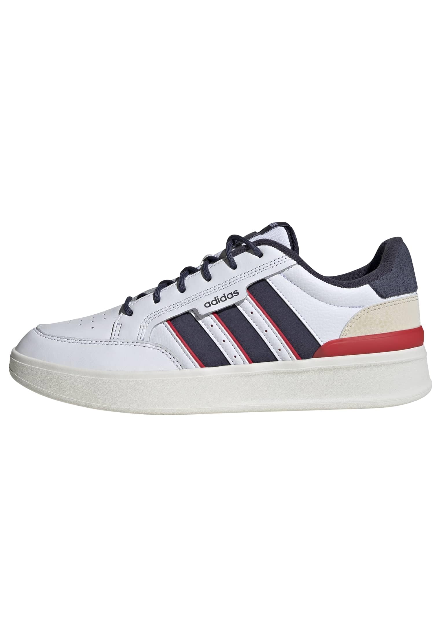 adidas Men's ASPYRE 3 Stripes Shoes, FTWR White/Shadow Navy/Pure Ruby, 6.5 UK