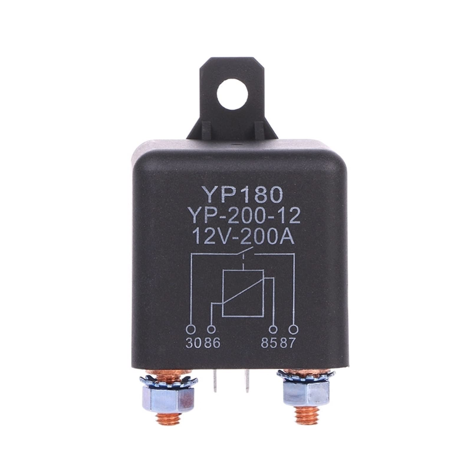 Relé de coche de alta potencia 12V 200A con aislamiento térmico