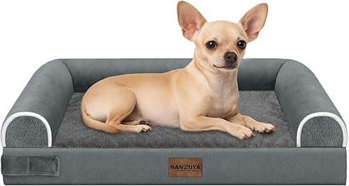 Miniatura 90 de Cama grande para perros ortopédica lavable: camas con almohada XL para perros grandes, sofá de espuma viscoelástica, impermeable, funda extraíble