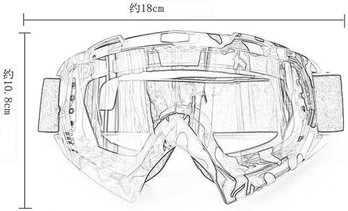 Miniatura 3 de Gafas de sol unisex multicolor a prueba de viento para motocicleta, a prueba de arañazos, UV, gafas de sol para casco todoterreno (RK, lentes de
