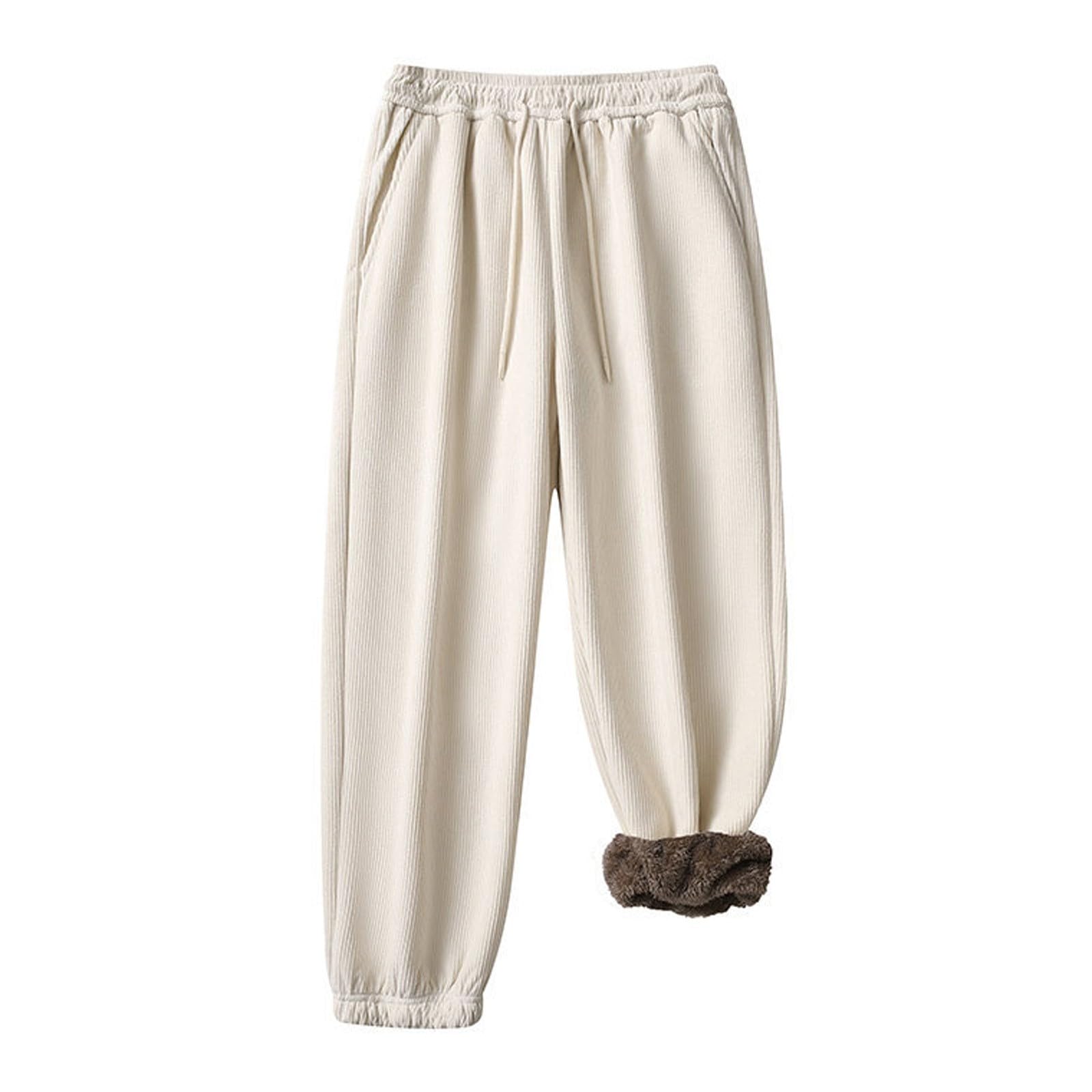 Pantalon de Jogging décontracté en Velours côtelé, Ample et Chaud, à la Mode, pour Un Usage Quotidien