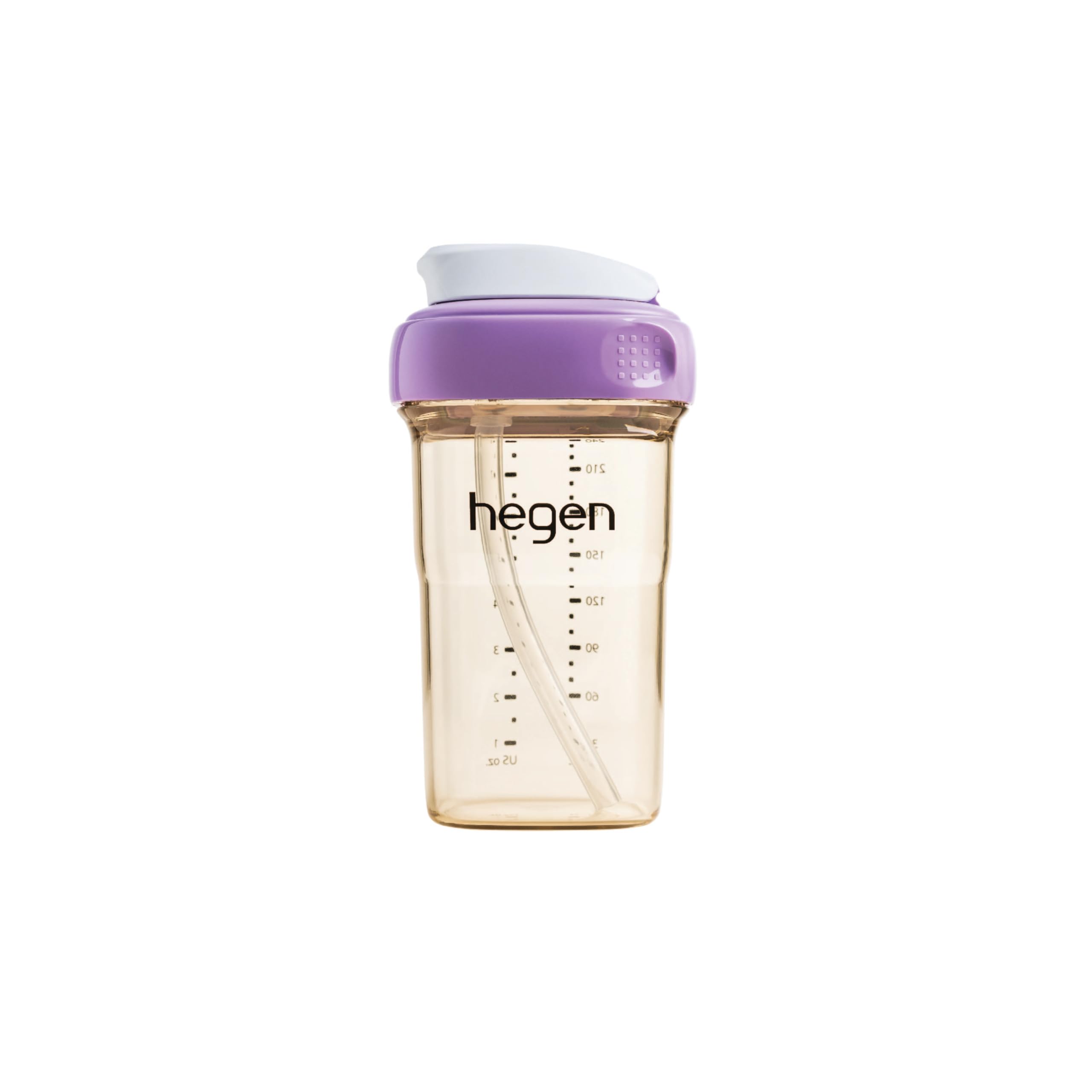 Amazon.com : Hegen 8oz Straw Cup PPSU Purple (Slow Flow) - 6