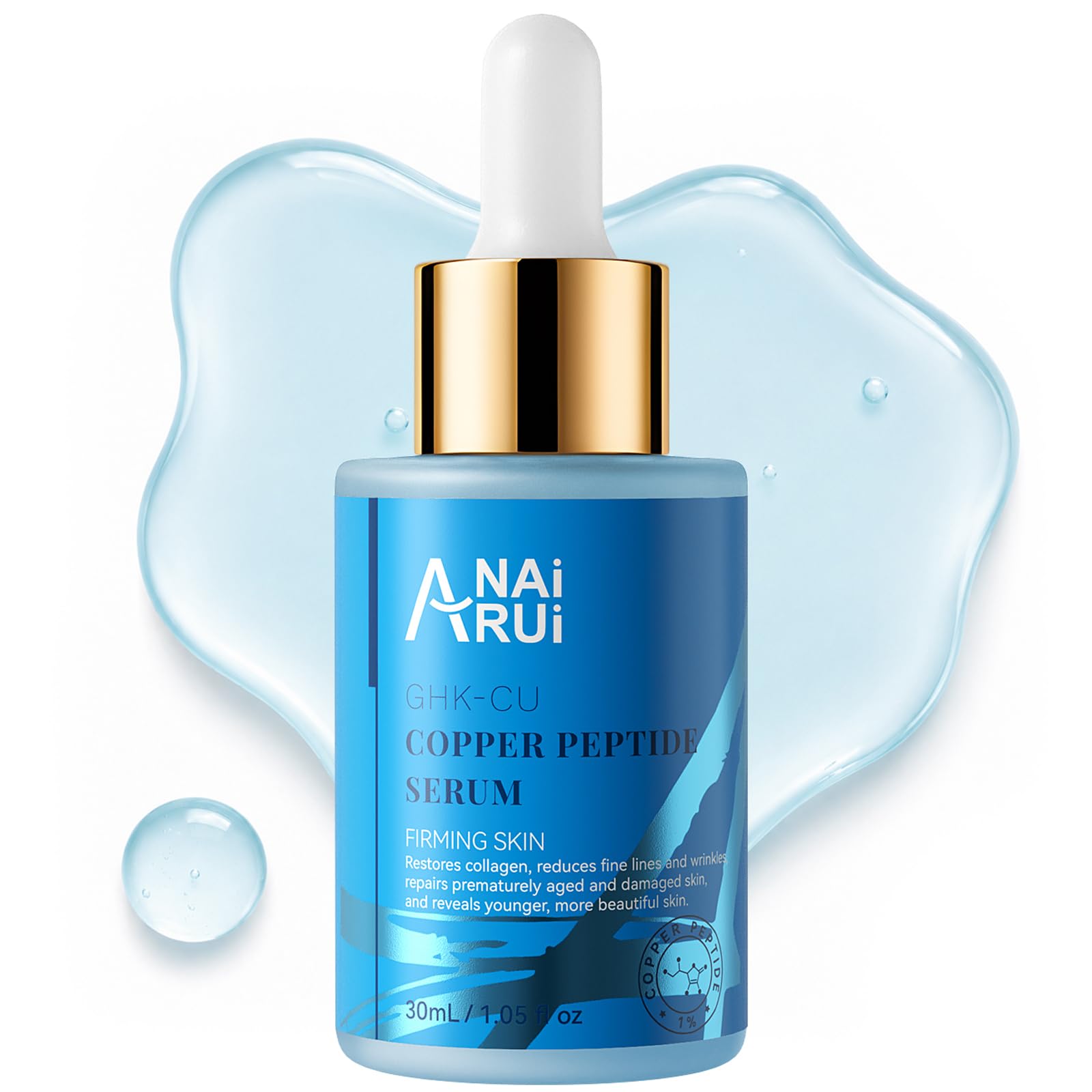 anairui copper peptides ghk-cu serum product info and reviews ANAI RUI for Face1.05 fl.Oz Choose Your Bundle:16oz | 1 Pack B-Complex Vitamin 5-Amino-1MQ - Phoenix Peptide