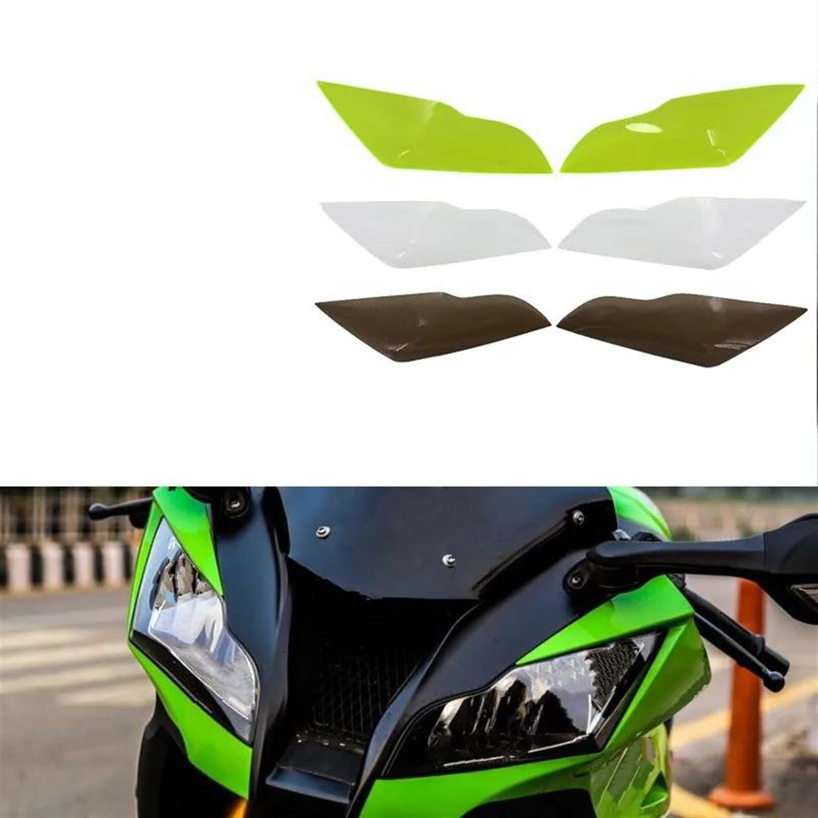 オートバイのヘッドライトガードグリル カワサキ 用 NINJA ZX-10R