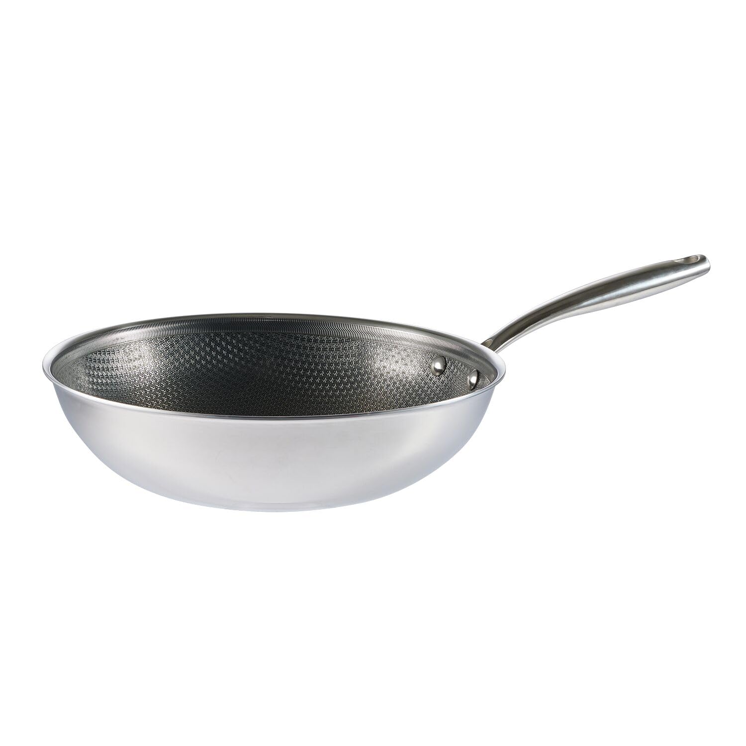 lakeland Tri-Clad 28cm Non-Stick Wok with Glass Lid