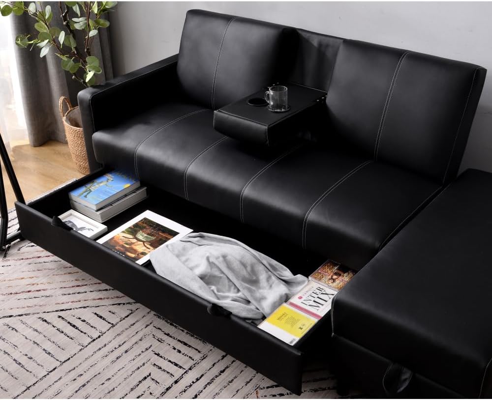 ソファー 3人掛け 多機能ソファベッド収納機能引き出し オッ