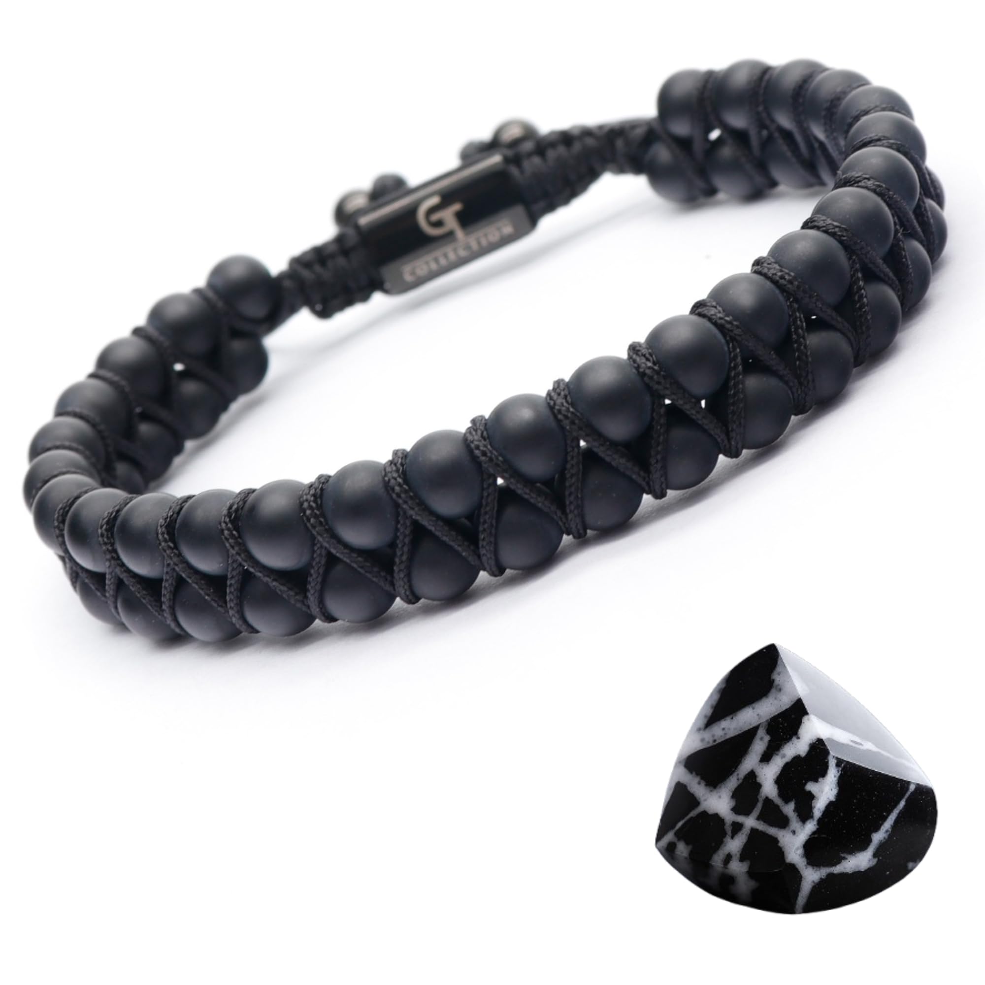 GT collection Herren-Doppelperlenarmband