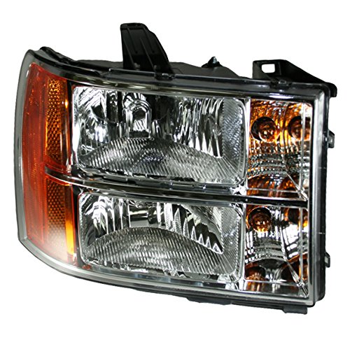 Image of TRQ Passenger Side Headlight Assembly Compatible with 2007-2013 GMC Sierra 1500 2007-2014 Sierra 2500 HD, 3500 HD GM2503283