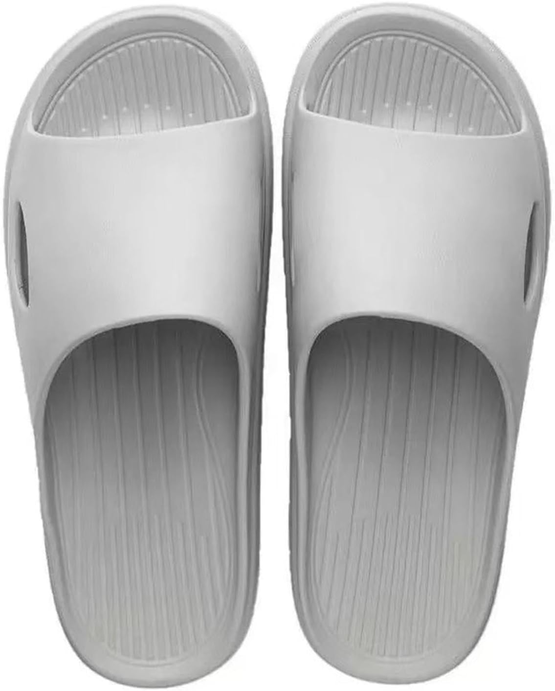 Slide Sandals For Men Flat Modern Soft Beach Shoes For Poolside Summer House Grey | Womens Shoes | Sandals & Flip Flops