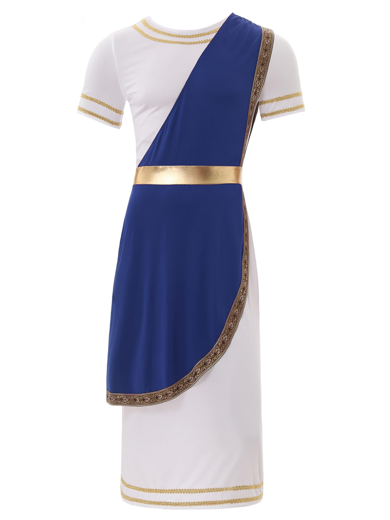 Costume Festa Halloween Uomo Tunica Greca Toga Adulti Romanzo