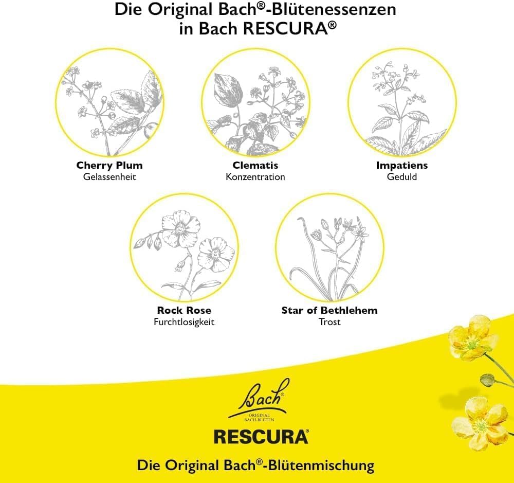 Bachblüten Original Rescura Tro m. Alkohol, 20 ml Solución