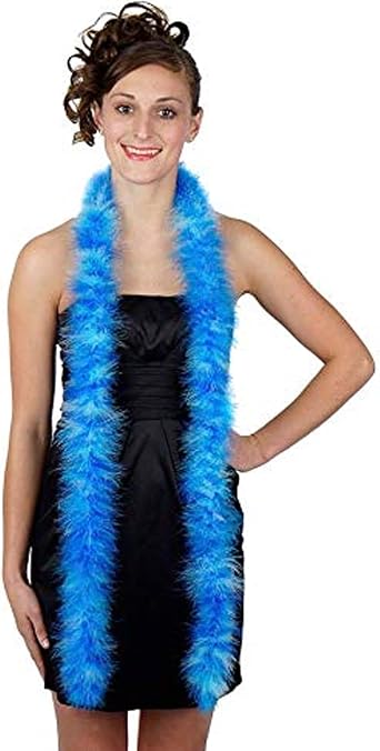 ZUCKER Soft Marabou Feather Boa - Multi-Colored Fluffy Costume Accessory for Kids or Adults - 2yd 6 foot long
