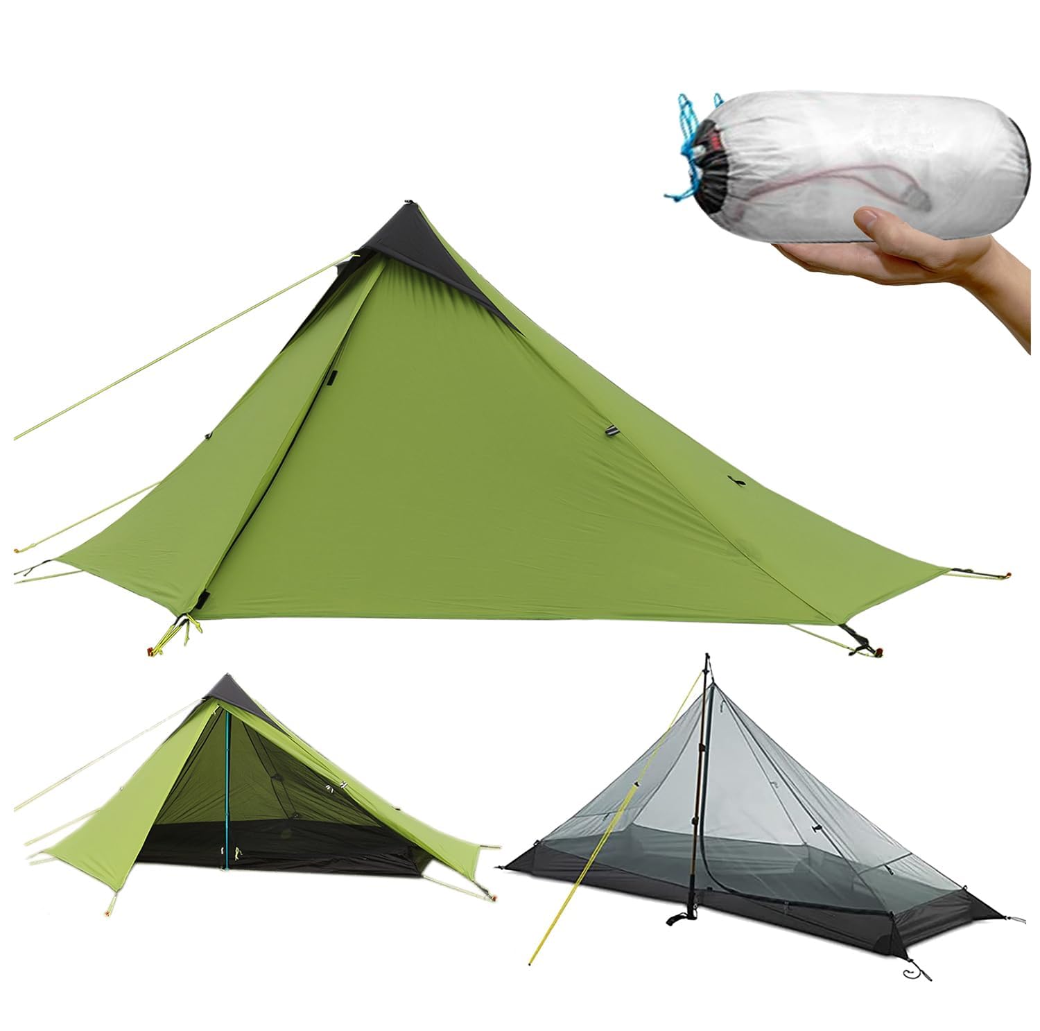 LIVEKOOQ 1 Person Ultralight Backpacking Tent