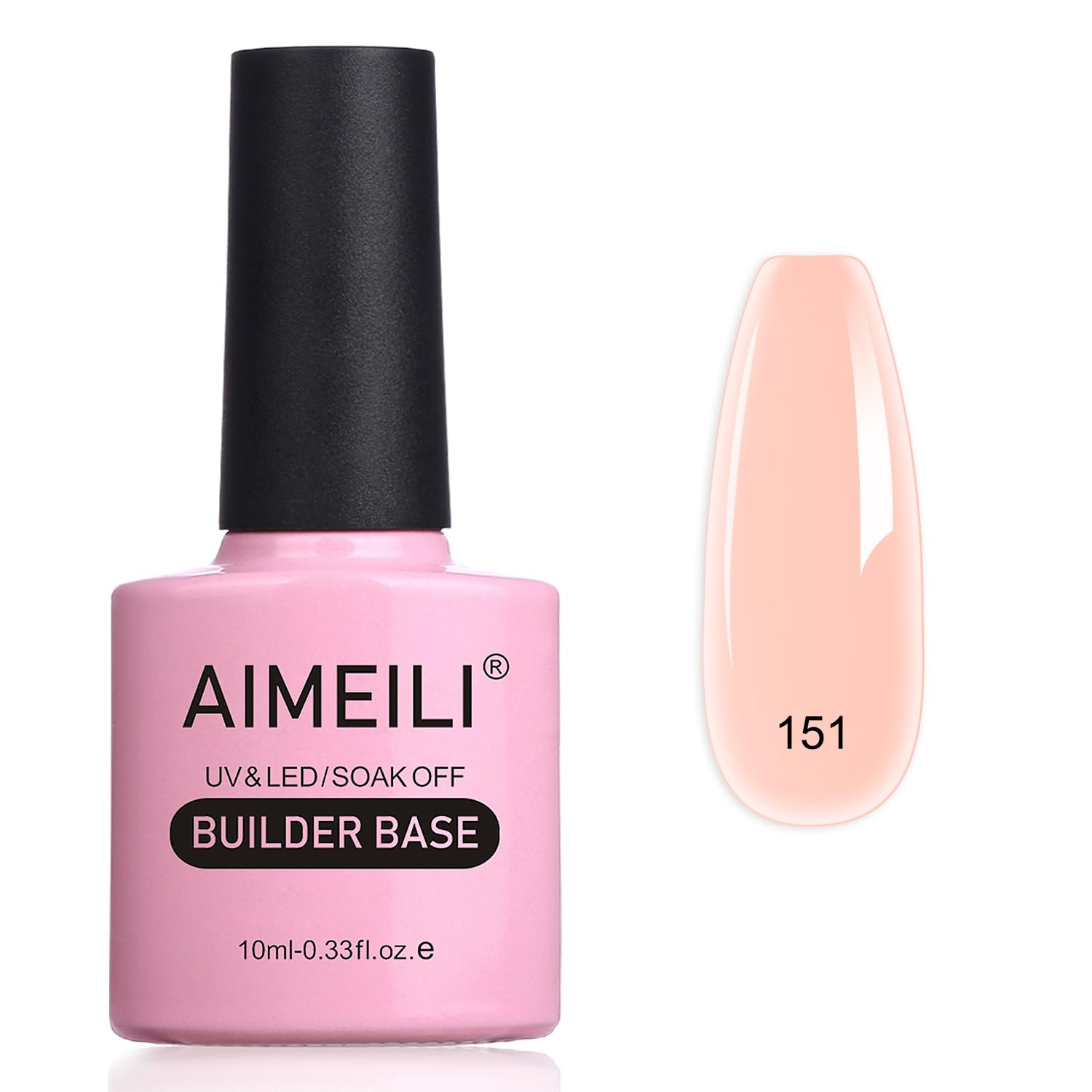 AIMEILI Gel Uñas Constructor Base Coat y Builder Gel 7 en 1 Nail Extensión Esmaltes Semipermanentes de Uñas UV LED Building Base 10ML — view 45