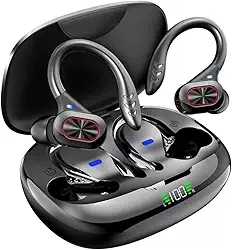 Fone de Ouvido Sem Fio KA790 Estéreo Premium Confortável e Não Cai da Orelha, Graves Potentes Bluetooth 5.3 Bateria de 40mAh TWS Ideal para Esportes Academia Trabalho e Laser