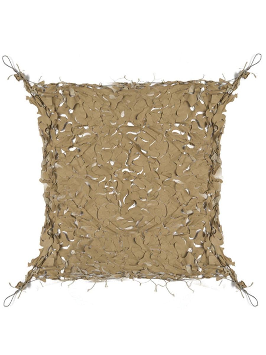 Filet de camouflage blanc pour ombrager un salon de jardin