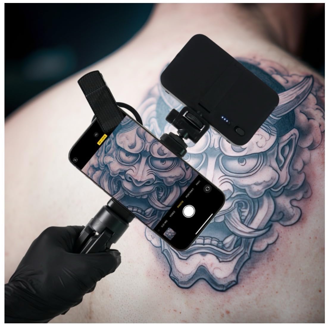 Tattoo Light Tattoo Equipment and Supplies Remove Glare LED Tattoo Photography Video Lights with Clip with LED Beads and CPL Filter Lens for Taking Tattoo Photos
