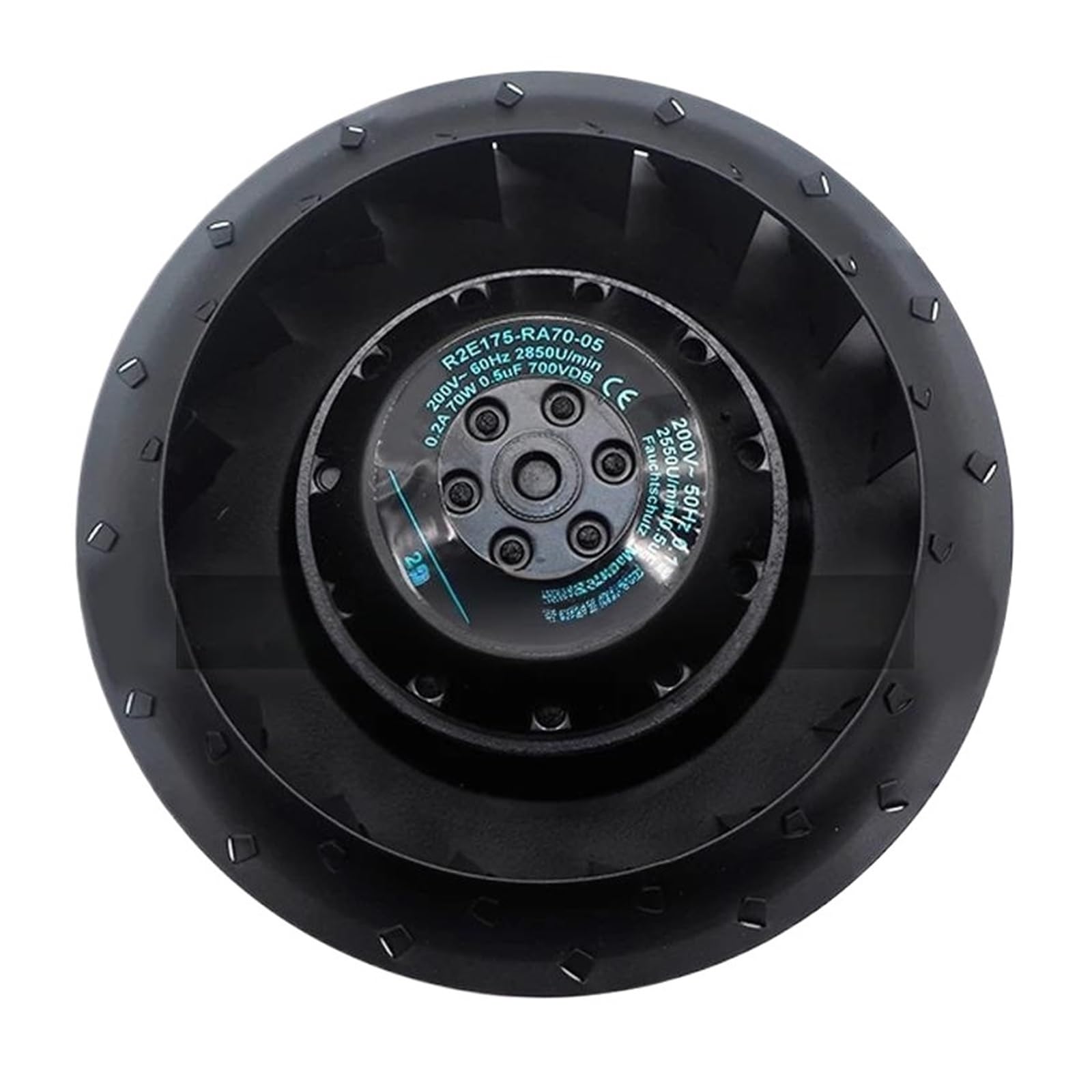 EGTDSFGJA R2E175-AR70-10 R2E175-AR70-14 R2E175-AR70-05 R2E175-AR72-10 R2E175-AR72-05 Centrifugal cooling fan(R2E175-AR70-10)