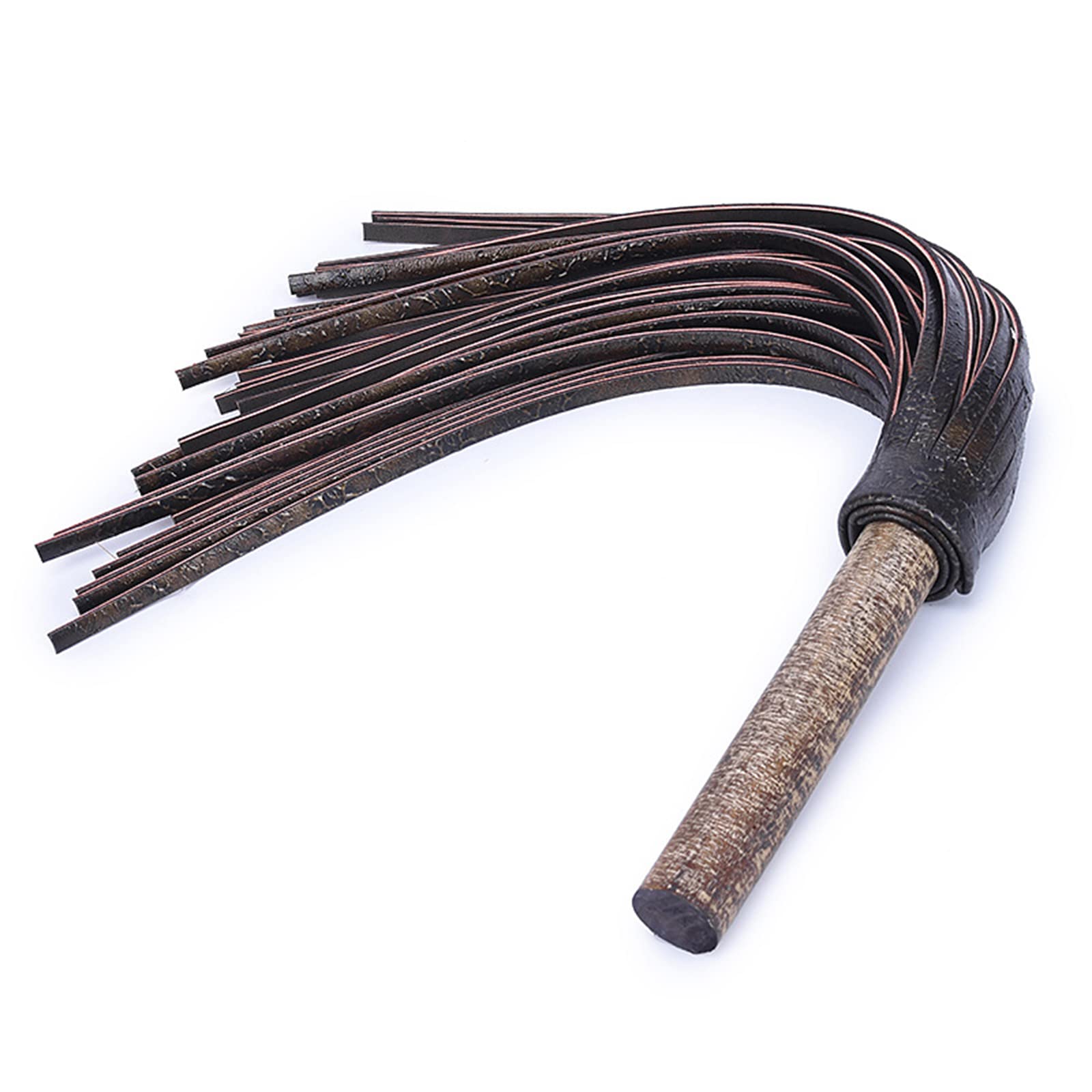 Peitsche Erotik Flogger Rindsleder SM Spanking Quasten Gerte BDSM Bondage Reitgerte Holzimitat Griff Partners Spiele Rollenspiele Cosplay Sex Spielzeug für Frauen Männer und Paare