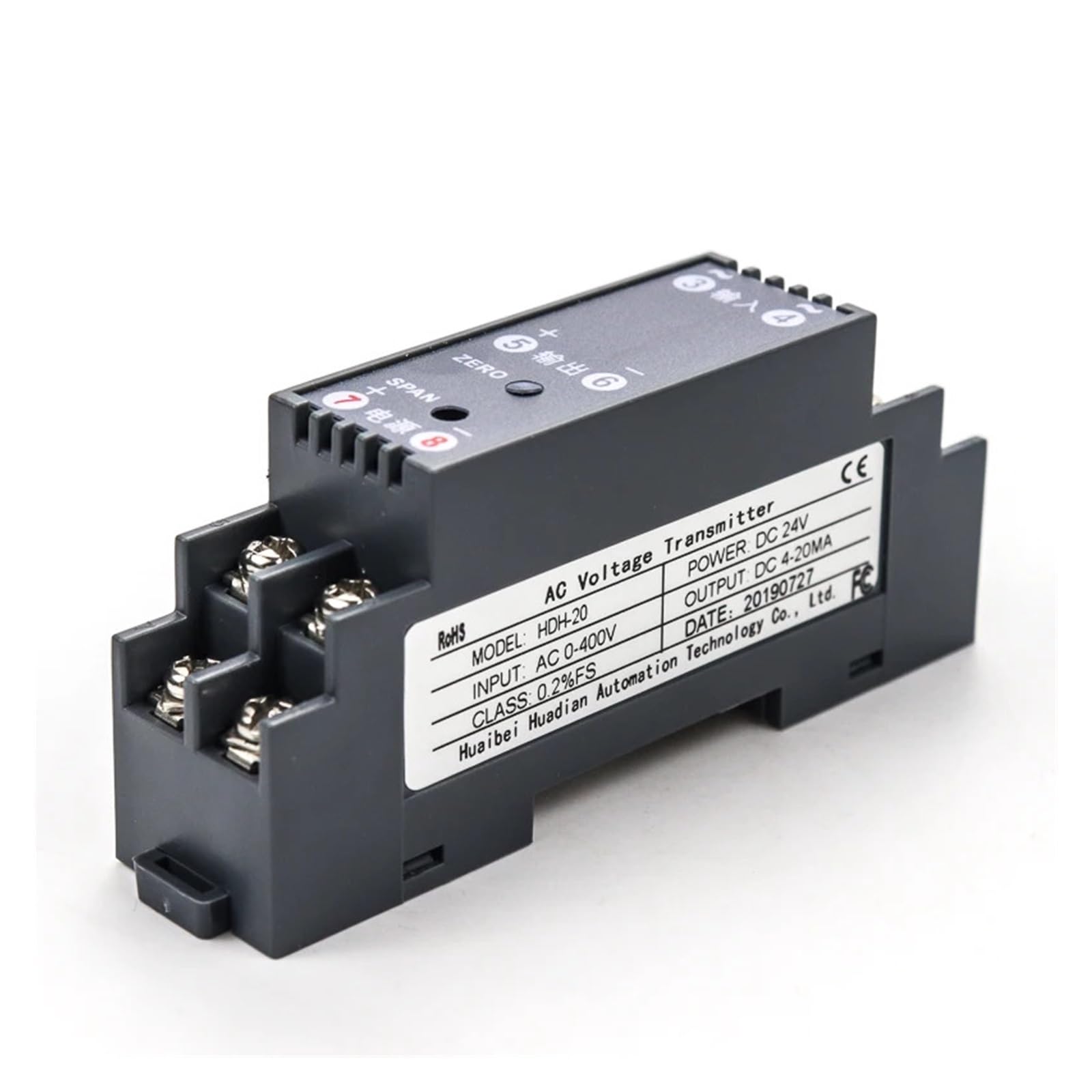 WKFTKPAND 1 in Out Hall Effect AC DC Current High Voltage Sensor 0-10V Output(0-100v,0-10V-DC 12-24V)