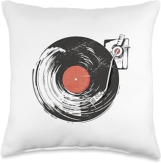 Vinyl Record Playing Music Vintage Throw Pillow