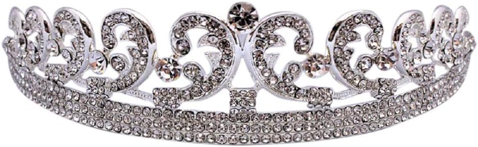 Elegant Vintage Replica of Princess Kate Middleton Crown with Rhinestones