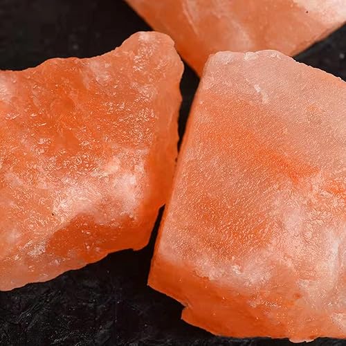 Miniatura 2 de Piedras de sal de cristal rosa del Himalaya de 1.97 a 3.94 pulgadas, trozos de sal rosa del Himalaya de 1.1 libras para lámpara de roca de sal,