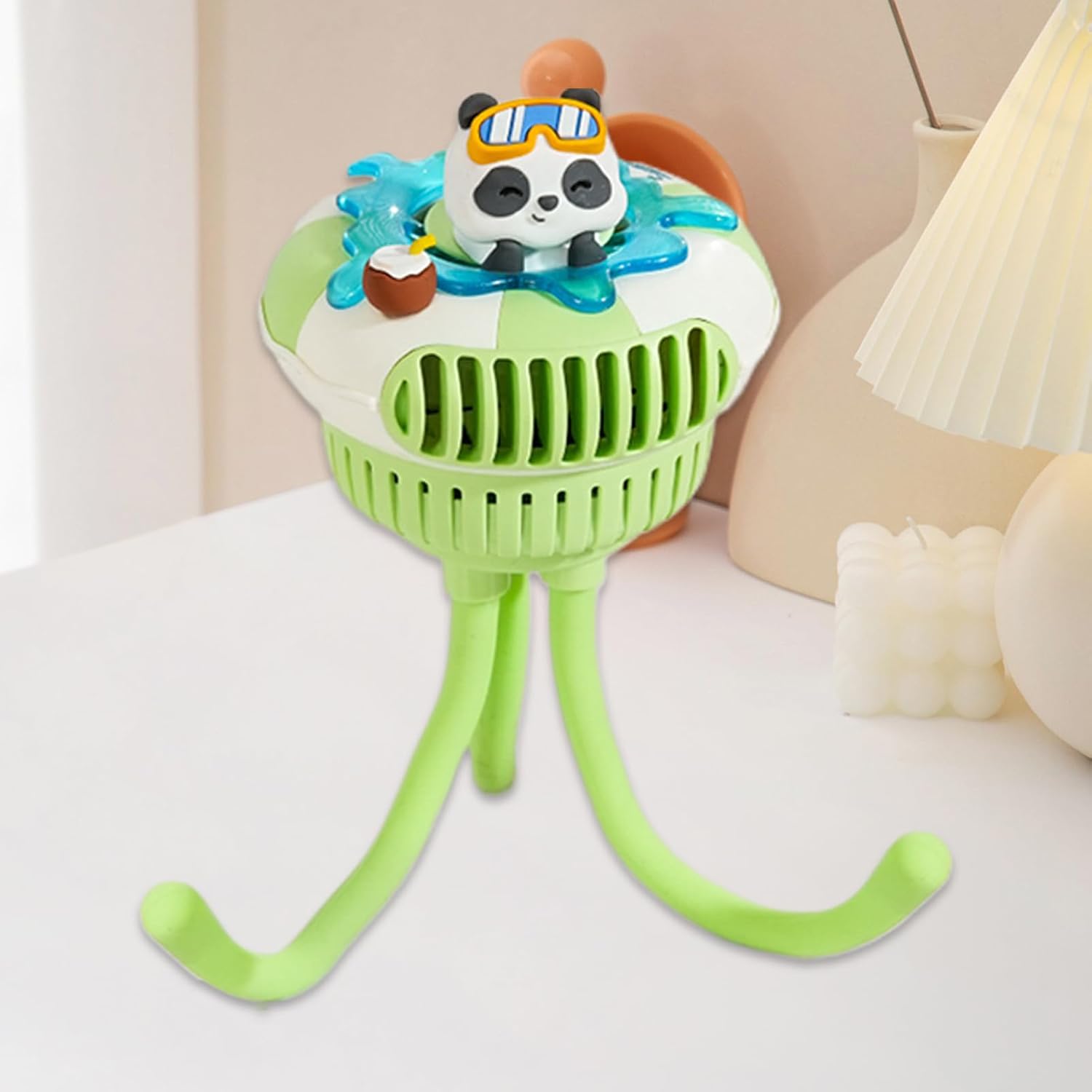 Stroller Fan - 3 Speed Clip On Fans For Carseat, 1 Portable Air Circulator For Infant Comfort, Flexible Tripod Leg With Safety Guard, Travel Gear, Quiet Blower For, Bassinet And Mat