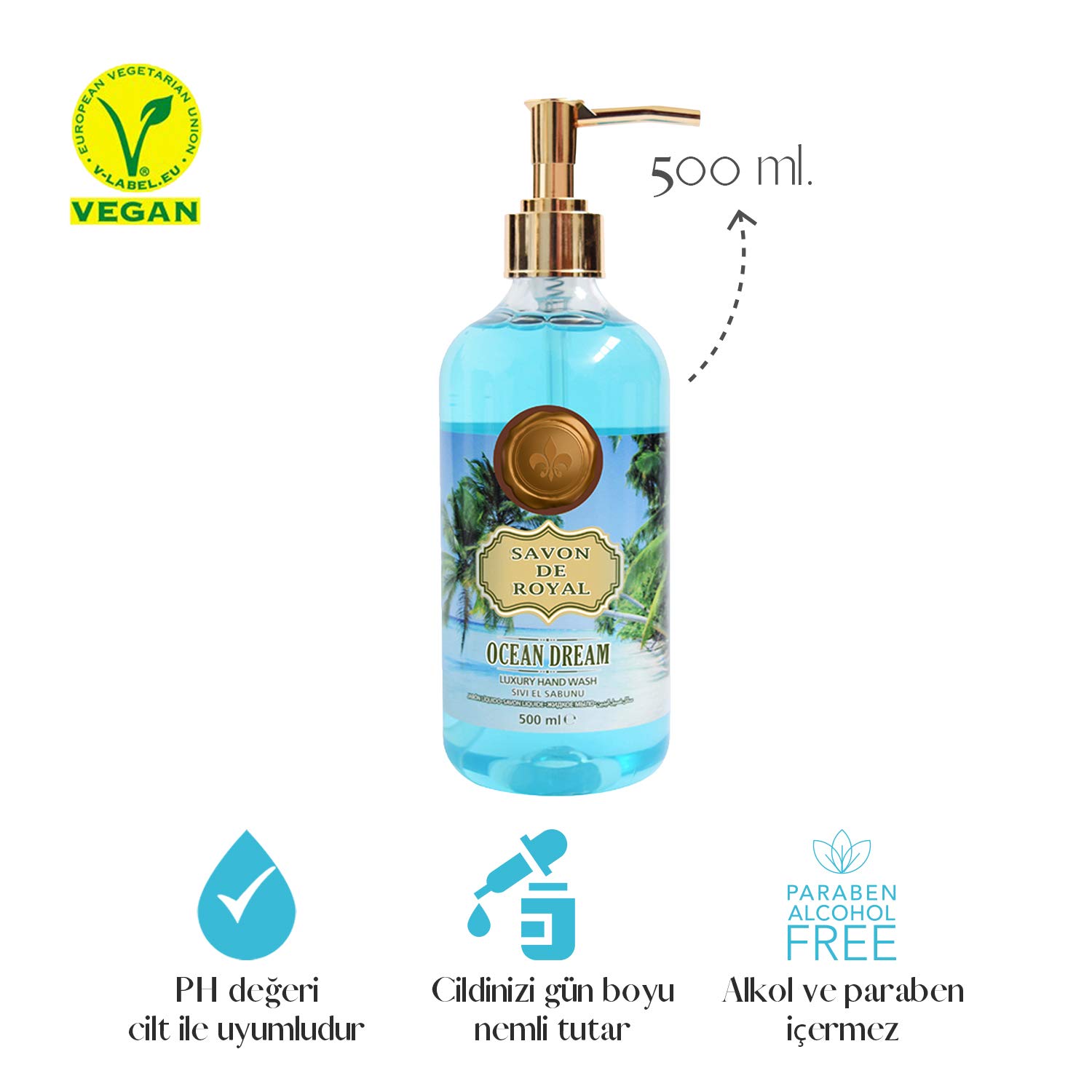 Savon De Royal Tropical Luxury Vegan Sıvı Sabun Ocean Dream 500 ml