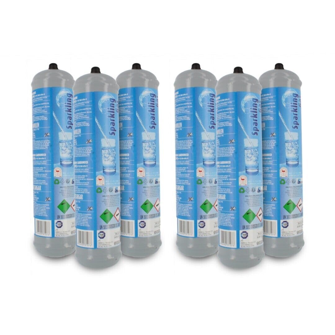 6 butli Co2 Jednorazowe 600gr